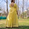 farzana yellow chanderi dress
