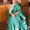 sowjanya green bandhej suit set