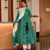 sowjanya green bandhej suit set