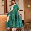 sowjanya green bandhej suit set