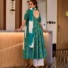 sowjanya green bandhej suit set