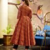 maroon amour kurta set