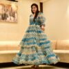 princess blue organza dress