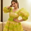 Elsa green organza dress