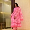 vamika pink cotton suit set