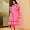 vamika pink cotton suit set