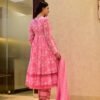 vamika pink cotton suit set