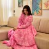 vamika pink cotton suit set