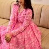 vamika pink cotton suit set