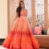 Aarvi orange chanderi maxi