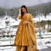 mustard sunshine kurta palazzo set
