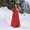 dhrishti red cotton dress