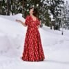 dhrishti red cotton dress