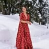 dhrishti red cotton dress