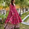 pink rhythm kurta palazzo set