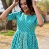 blue blossom kurta palazzo