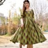 delicate green kurta set