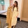 ridhi yellow muslin kurta set