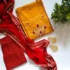 Kesariyavanity Haldi Ready Mustard-Red Suit