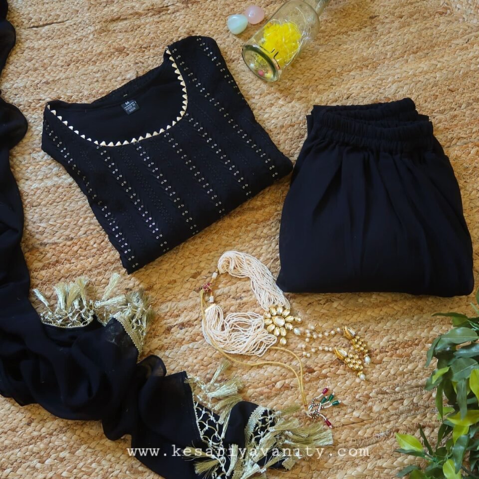 SALE: Designer Must Have Black Festive Suit Set - Super SALE