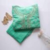 SALE: Turquoise Handwork Suit Set