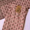 Peach Blossom Cotton Kurta Set – 3 pc – M