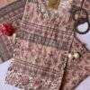 Peach Blossom Cotton Kurta Set – 3 pc – M