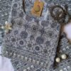 Pastel Grey Cotton Kurta Set – 3 pc