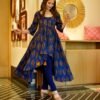 shruti blue cotton kurta set