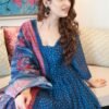 blue asmi chanderi maxi set
