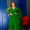 nandaa green organza suit set
