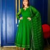 nandaa green organza suit set