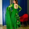nandaa green organza suit set
