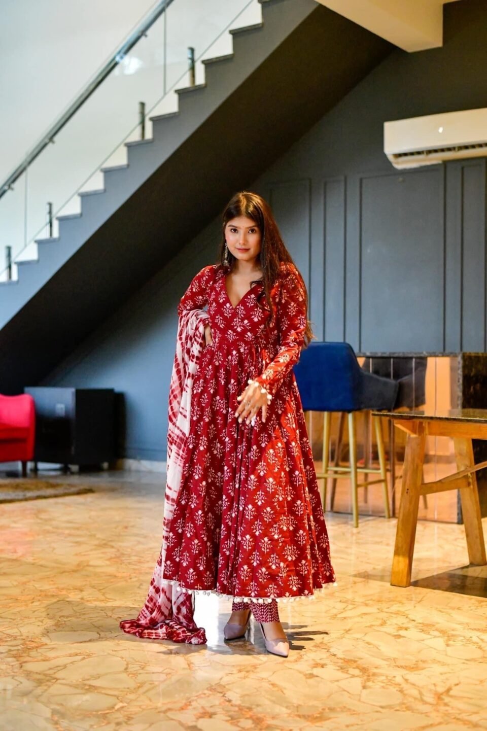 Berry cotton suit set