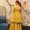 Della yellow kurta sharara set
