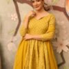 Della yellow kurta sharara set