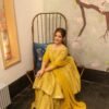 Della yellow kurta sharara set