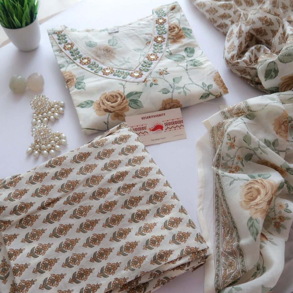 Luxurious Sandalwood Cotton Suit (3 piece)