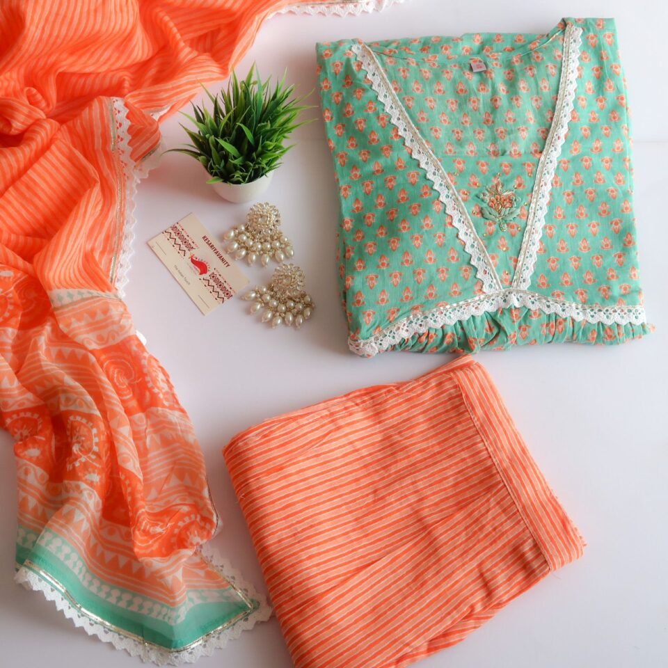 Blissful Pleasure Soft Cotton Suit (3 piece)