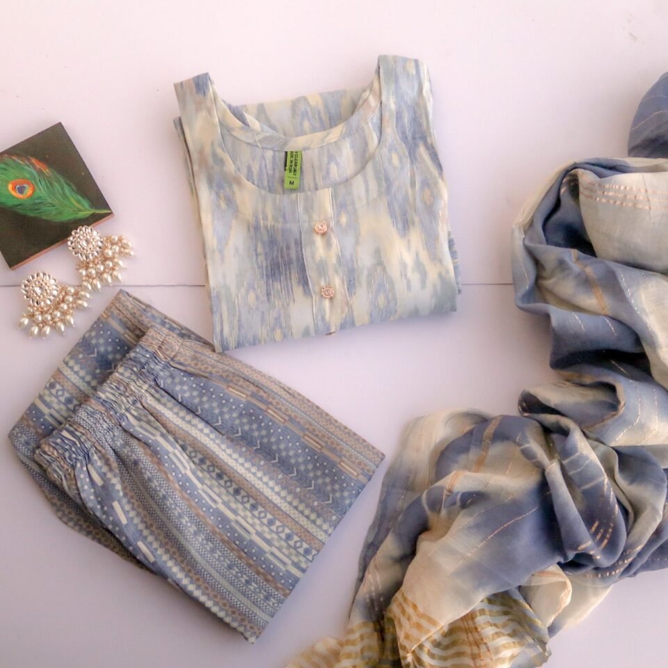 Snow Grey Suit Set - Daily Casual Wear