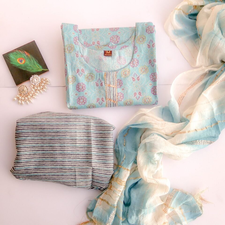 Light Sky Suit Set - Daily Casual Wear