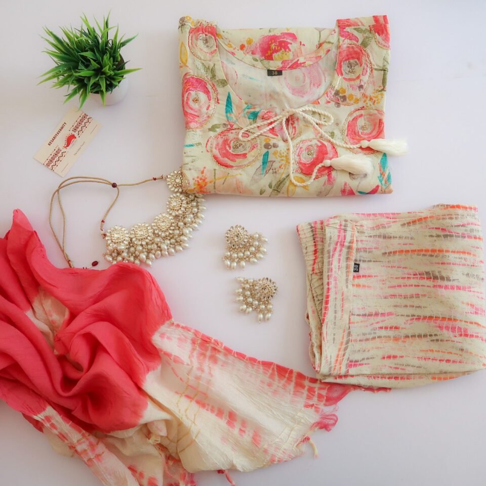 Sober Pink Malai Grey Suit