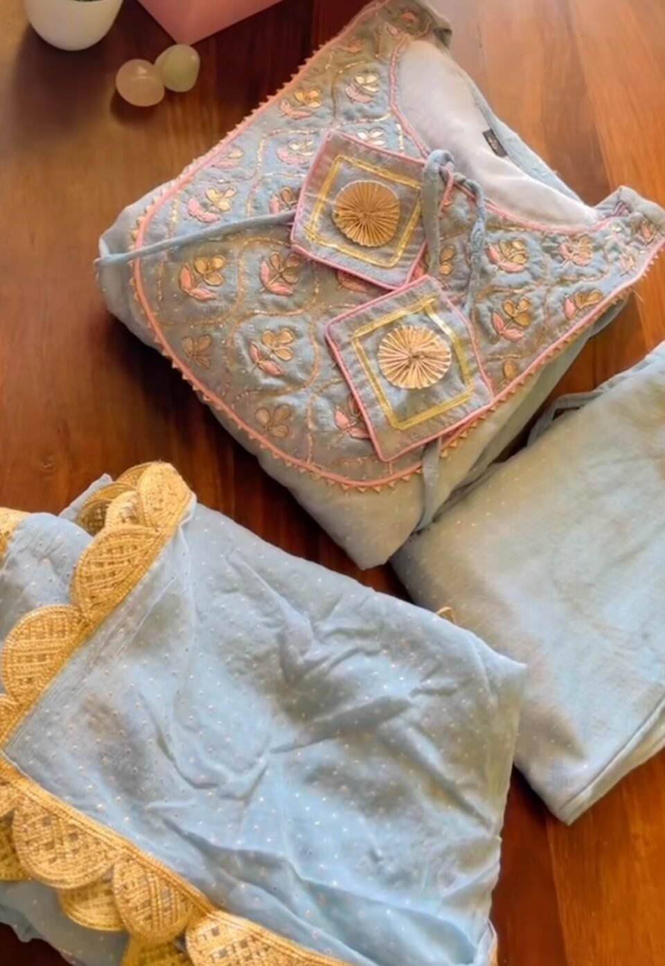 SALE: Pastel Kiss Festive Ready Suit (3 piece)